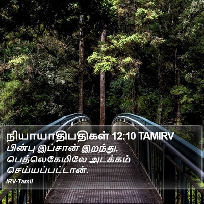நியாயாதிபதிகள் 12:10 TAMIRV Bible Verse Image