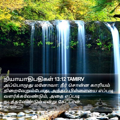 நியாயாதிபதிகள் 13:12 TAMIRV Bible Verse Image