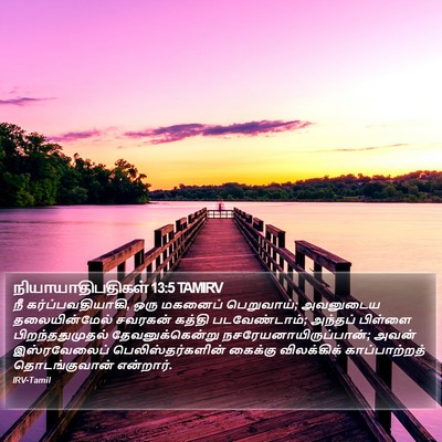 நியாயாதிபதிகள் 13:5 TAMIRV Bible Verse Image