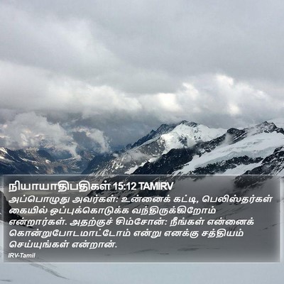 நியாயாதிபதிகள் 15:12 TAMIRV Bible Verse Image