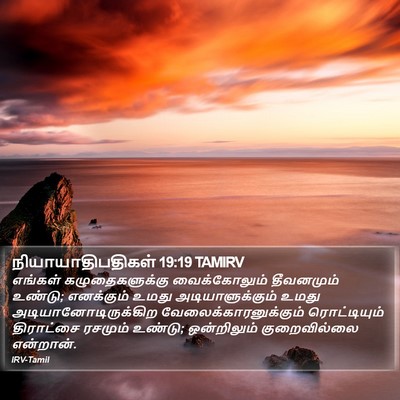 நியாயாதிபதிகள் 19:19 TAMIRV Bible Verse Image
