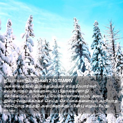 நியாயாதிபதிகள் 2:10 TAMIRV Bible Verse Image