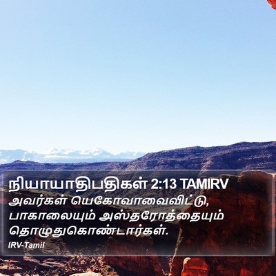 நியாயாதிபதிகள் 2:13 TAMIRV Bible Verse Image