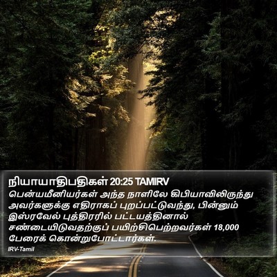 நியாயாதிபதிகள் 20:25 TAMIRV Bible Verse Image