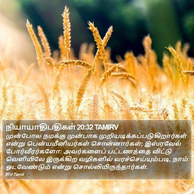 நியாயாதிபதிகள் 20:32 TAMIRV Bible Verse Image