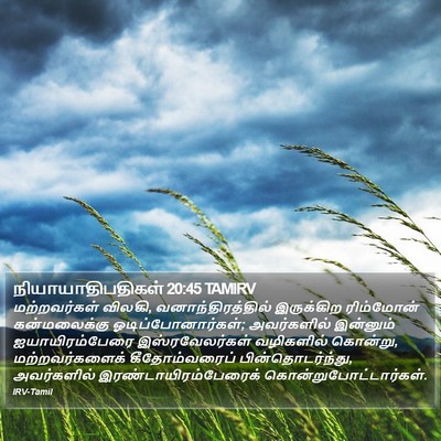 நியாயாதிபதிகள் 20:45 TAMIRV Bible Verse Image