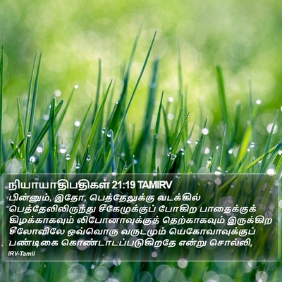 நியாயாதிபதிகள் 21:19 TAMIRV Bible Verse Image