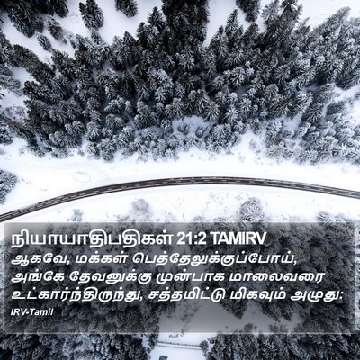நியாயாதிபதிகள் 21:2 TAMIRV Bible Verse Image