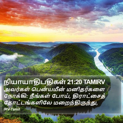 நியாயாதிபதிகள் 21:20 TAMIRV Bible Verse Image