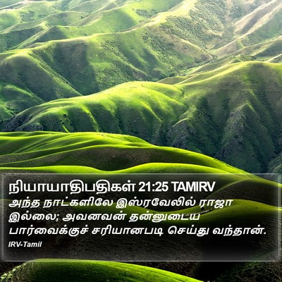 நியாயாதிபதிகள் 21:25 TAMIRV Bible Verse Image