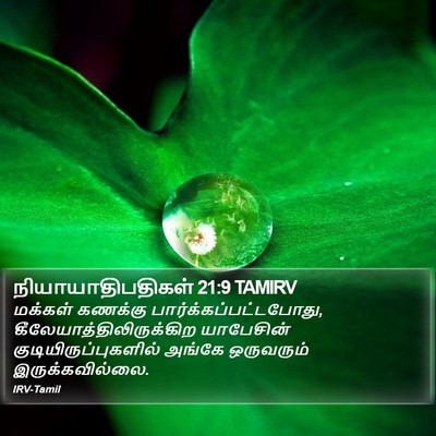 நியாயாதிபதிகள் 21:9 TAMIRV Bible Verse Image