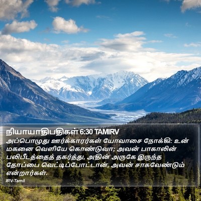நியாயாதிபதிகள் 6:30 TAMIRV Bible Verse Image