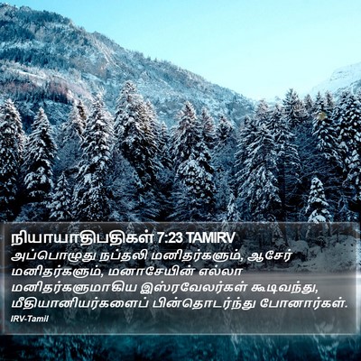 நியாயாதிபதிகள் 7:23 TAMIRV Bible Verse Image