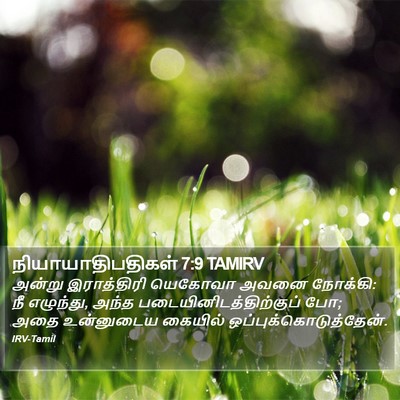 நியாயாதிபதிகள் 7:9 TAMIRV Bible Verse Image