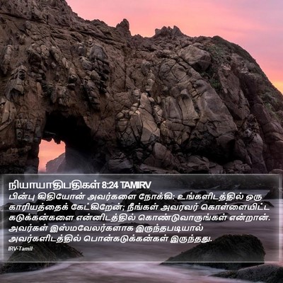 நியாயாதிபதிகள் 8:24 TAMIRV Bible Verse Image
