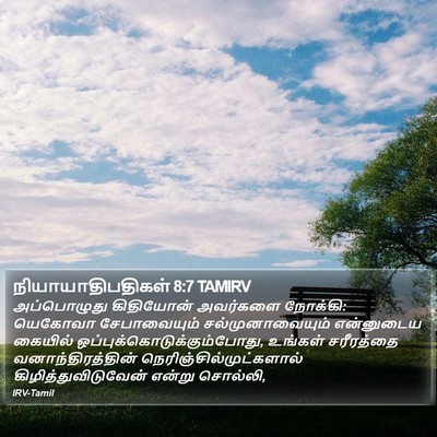 நியாயாதிபதிகள் 8:7 TAMIRV Bible Verse Image