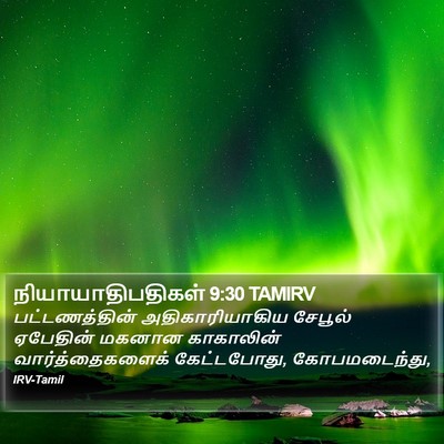 நியாயாதிபதிகள் 9:30 TAMIRV Bible Verse Image