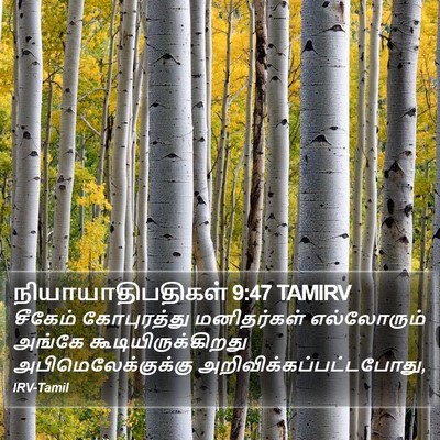 நியாயாதிபதிகள் 9:47 TAMIRV Bible Verse Image