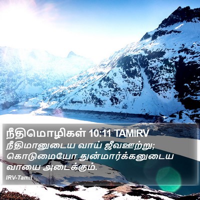 நீதிமொழிகள் 10:11 TAMIRV Bible Verse Image