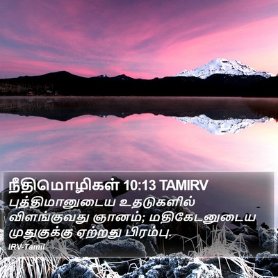 நீதிமொழிகள் 10:13 TAMIRV Bible Verse Image