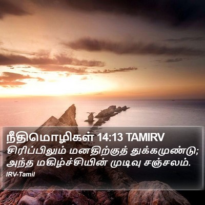 நீதிமொழிகள் 14:13 TAMIRV Bible Verse Image