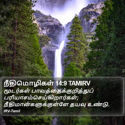 நீதிமொழிகள் 14:9 TAMIRV Bible Verse Image