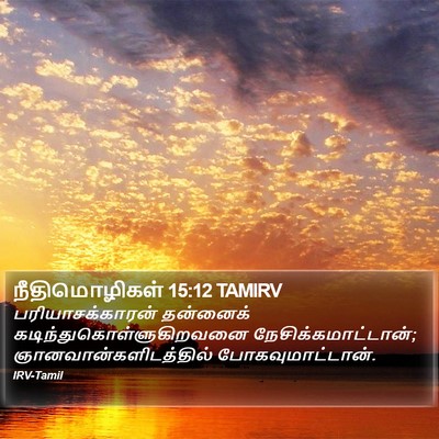 நீதிமொழிகள் 15:12 TAMIRV Bible Verse Image