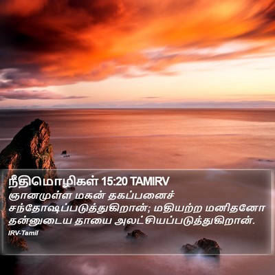நீதிமொழிகள் 15:20 TAMIRV Bible Verse Image