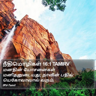 நீதிமொழிகள் 16:1 TAMIRV Bible Verse Image