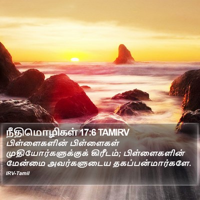 நீதிமொழிகள் 17:6 TAMIRV Bible Verse Image