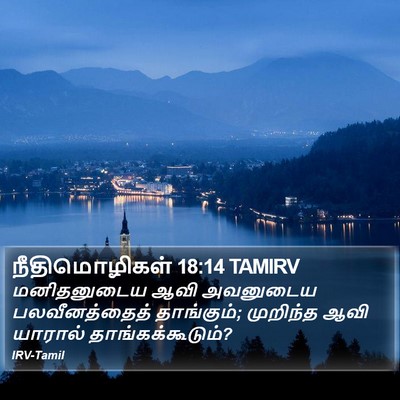 நீதிமொழிகள் 18:14 TAMIRV Bible Verse Image