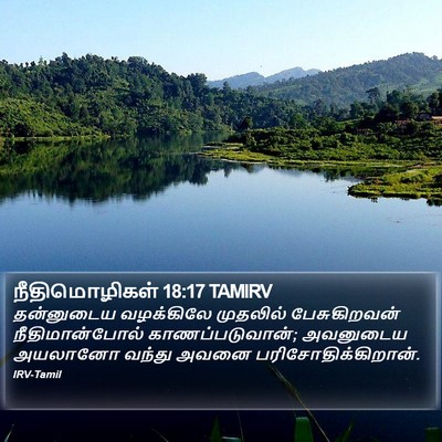 நீதிமொழிகள் 18:17 TAMIRV Bible Verse Image
