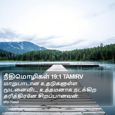 நீதிமொழிகள் 19:1 TAMIRV Bible Verse Image