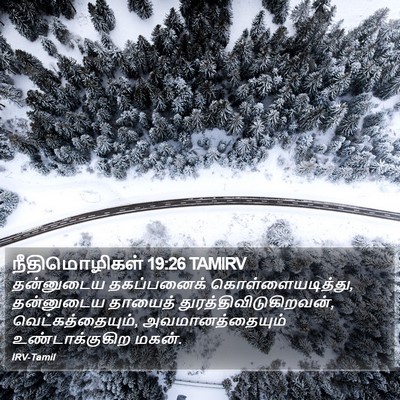 நீதிமொழிகள் 19:26 TAMIRV Bible Verse Image