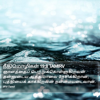 நீதிமொழிகள் 19:8 TAMIRV Bible Verse Image