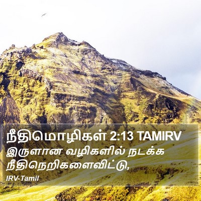 நீதிமொழிகள் 2:13 TAMIRV Bible Verse Image
