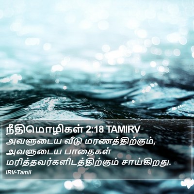 நீதிமொழிகள் 2:18 TAMIRV Bible Verse Image