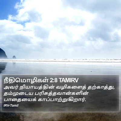 நீதிமொழிகள் 2:8 TAMIRV Bible Verse Image