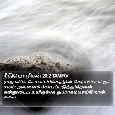 நீதிமொழிகள் 20:2 TAMIRV Bible Verse Image