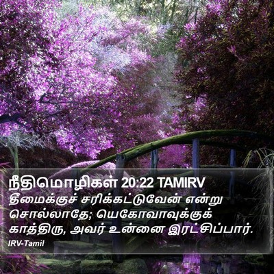 நீதிமொழிகள் 20:22 TAMIRV Bible Verse Image