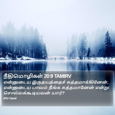 நீதிமொழிகள் 20:9 TAMIRV Bible Verse Image