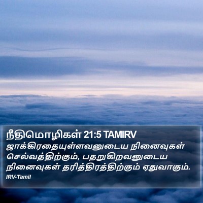 நீதிமொழிகள் 21:5 TAMIRV Bible Verse Image