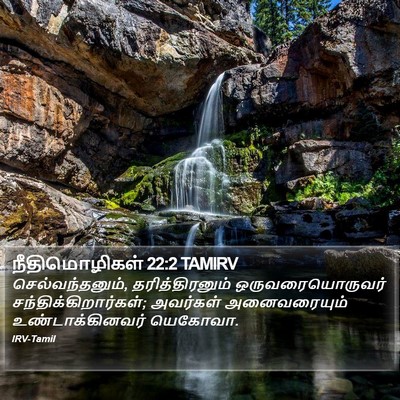 நீதிமொழிகள் 22:2 TAMIRV Bible Verse Image