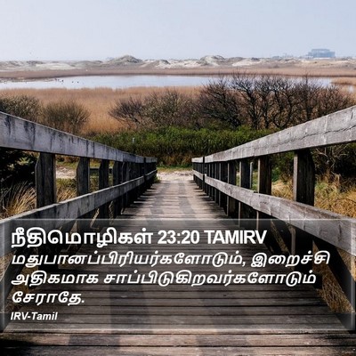 நீதிமொழிகள் 23:20 TAMIRV Bible Verse Image