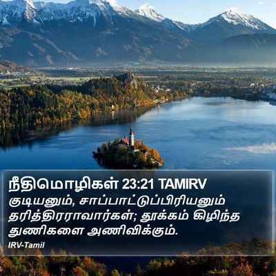நீதிமொழிகள் 23:21 TAMIRV Bible Verse Image
