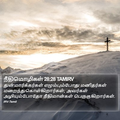 நீதிமொழிகள் 28:28 TAMIRV Bible Verse Image