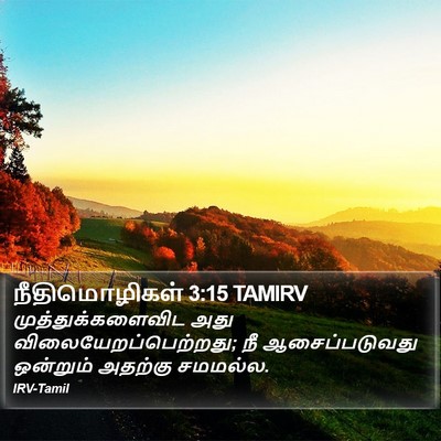 நீதிமொழிகள் 3:15 TAMIRV Bible Verse Image