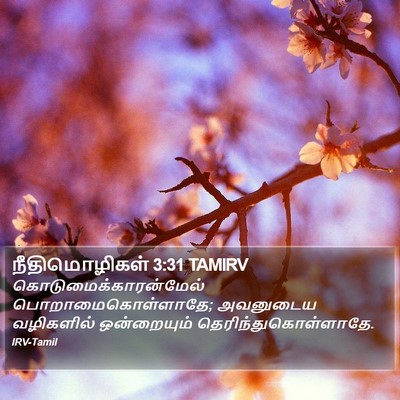 நீதிமொழிகள் 3:31 TAMIRV Bible Verse Image