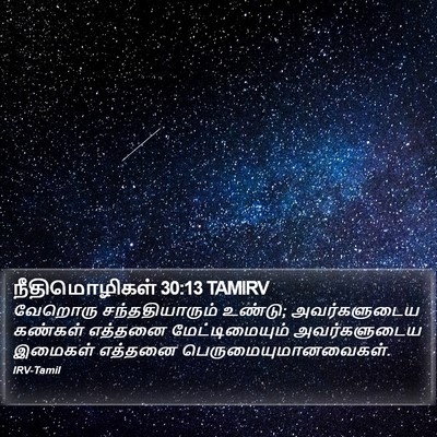 நீதிமொழிகள் 30:13 TAMIRV Bible Verse Image