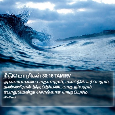 நீதிமொழிகள் 30:16 TAMIRV Bible Verse Image